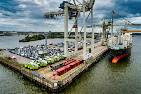 Libreville Harbour in Gabon West Africa
