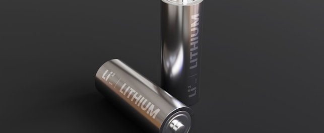 Lithium batteries with dark background