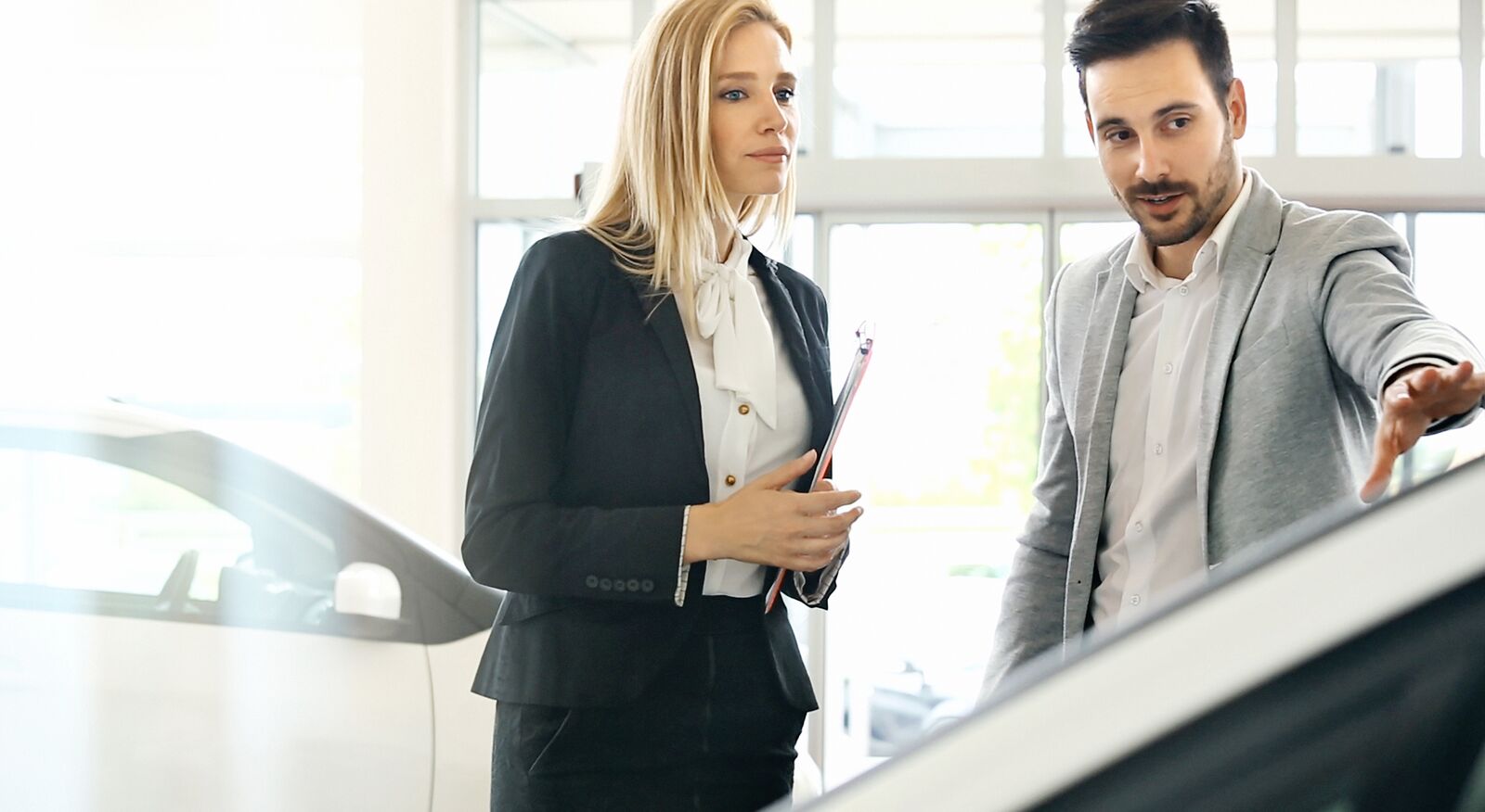 Inside of an advanced car