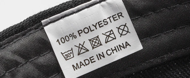 Mentioning it is made from 100 polyester