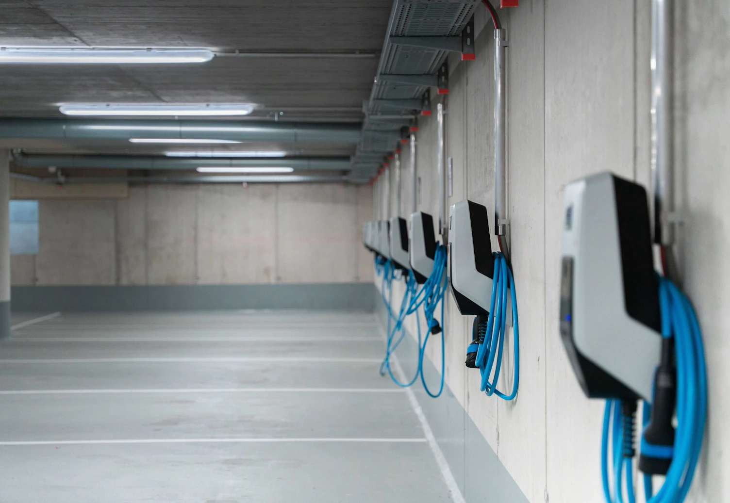 multiple wallboxes wall electric car chargers garage