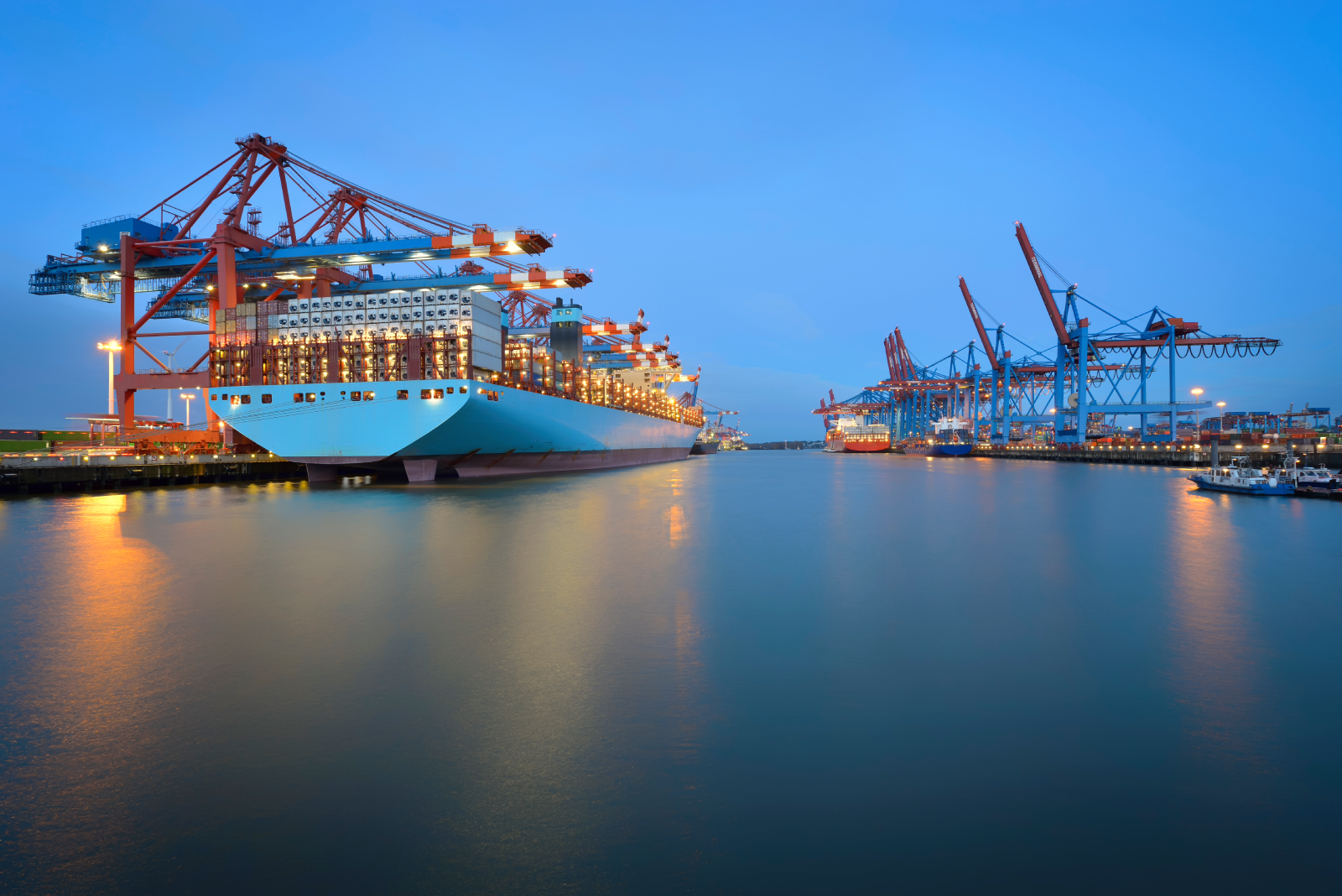 Cargo Ship Container Terminal