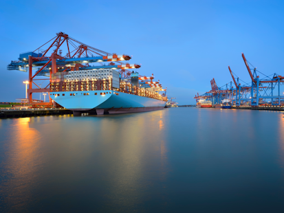 Terminal à conteneurs pour navires de charge Cargo Ship Container Terminal