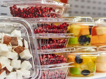 Plastic Containers with Fruits