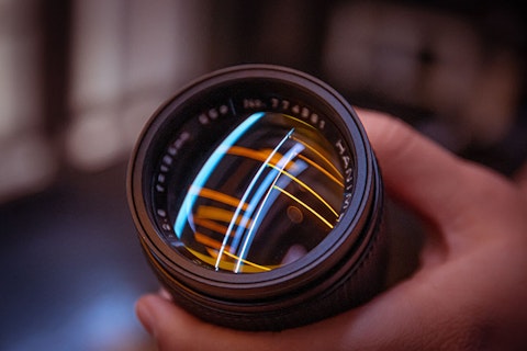 Reflection in Camera Lense