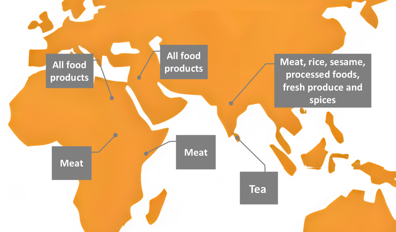 Saudi Arabia World Food Map