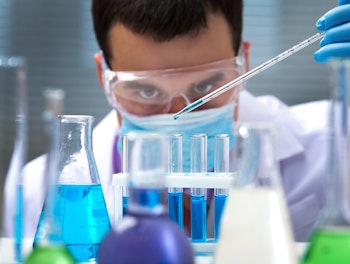 Scientist in Laboratory for Testing