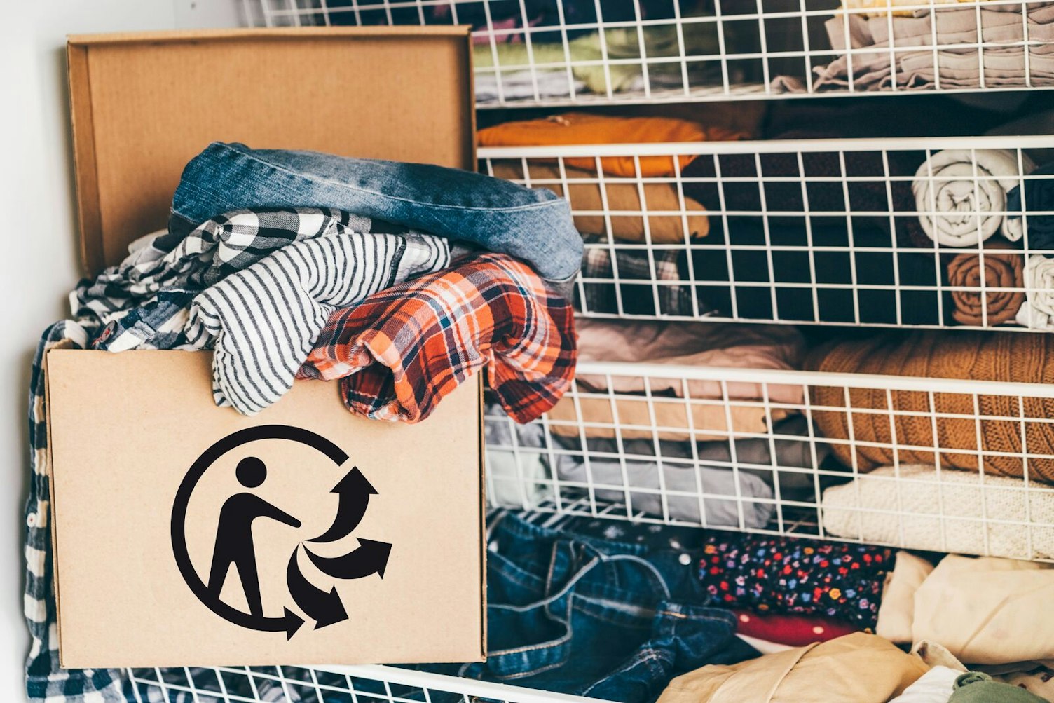 Selective Waste Clothes Concept