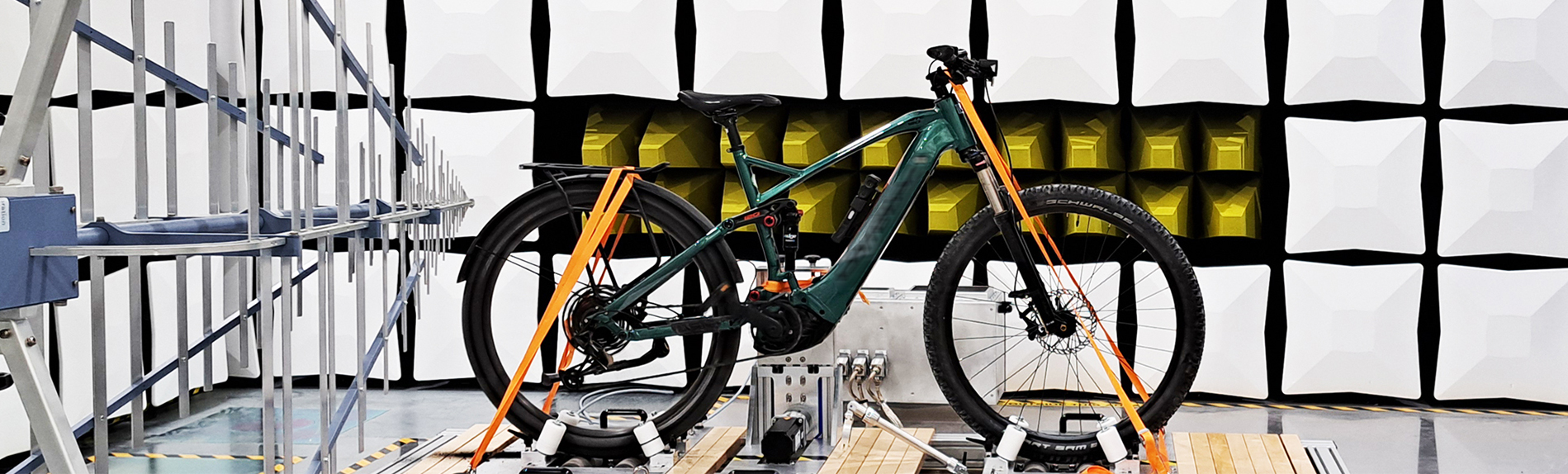 SGS EFBE ebike in EMC chamber