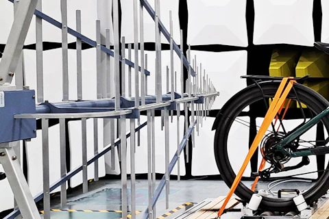SGS EFBE ebike in EMC chamber