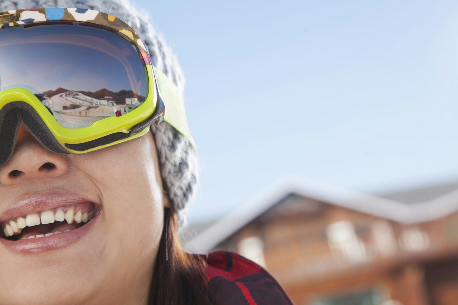 Skier Wearing Ski Mask