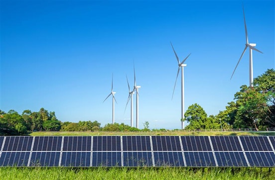 Solar Panels and Wind Turbines