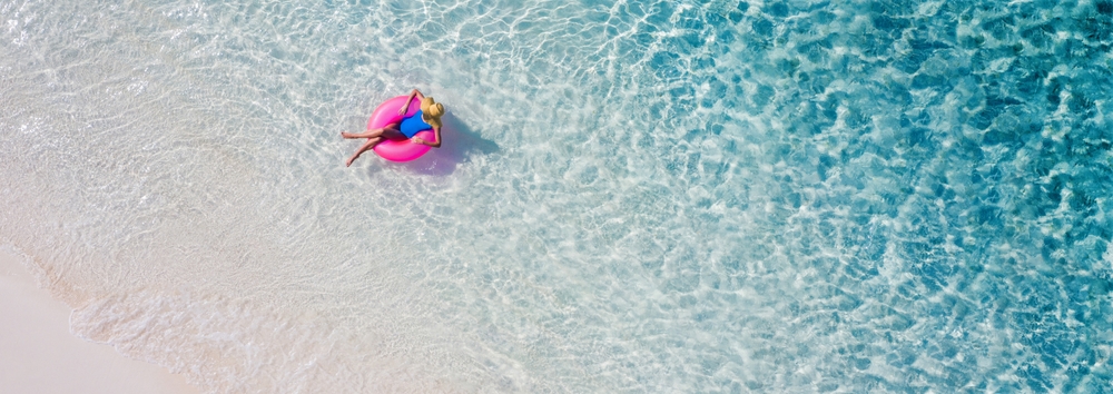 Top above high angle aerial drone view
