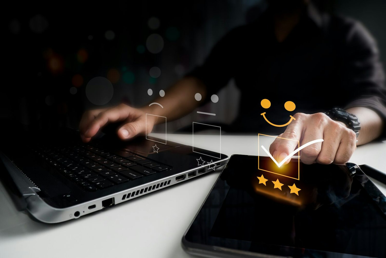 User Experience or Customer Satisfaction Concept