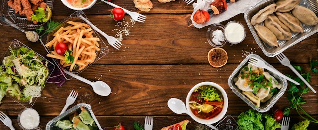 Variety of Food Containers for Take Away