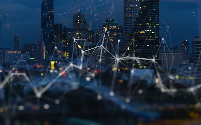 Wireless Network and Connection Technology Concept