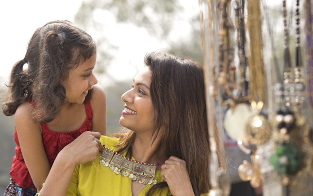 Lady wearing down jacket