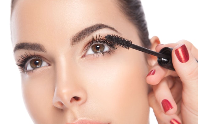 Woman Applying Mascara