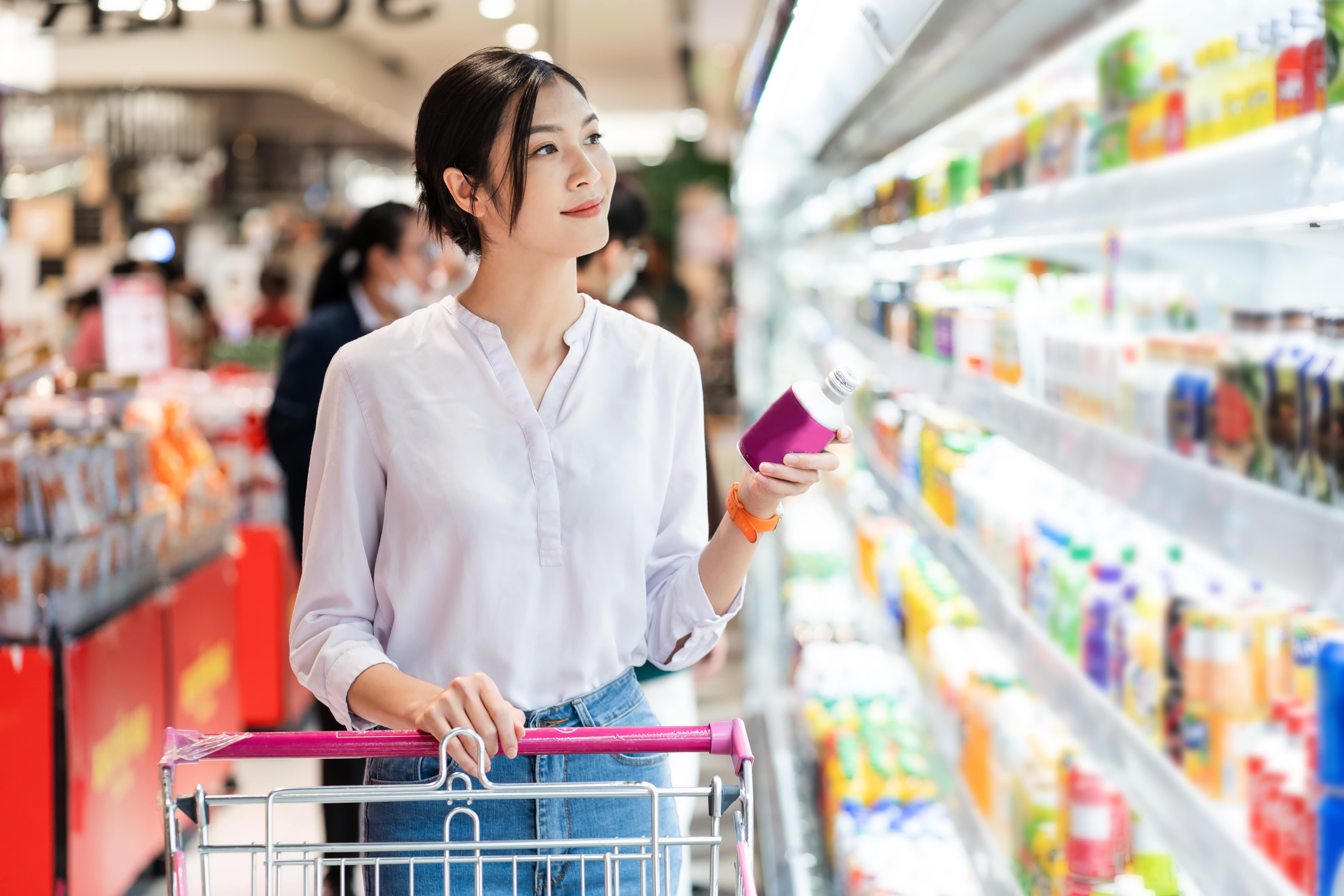 Woman in a Supermarket