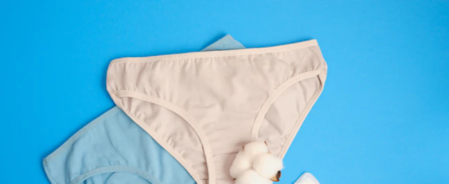 Womens comfortable panties pad and cotton flower