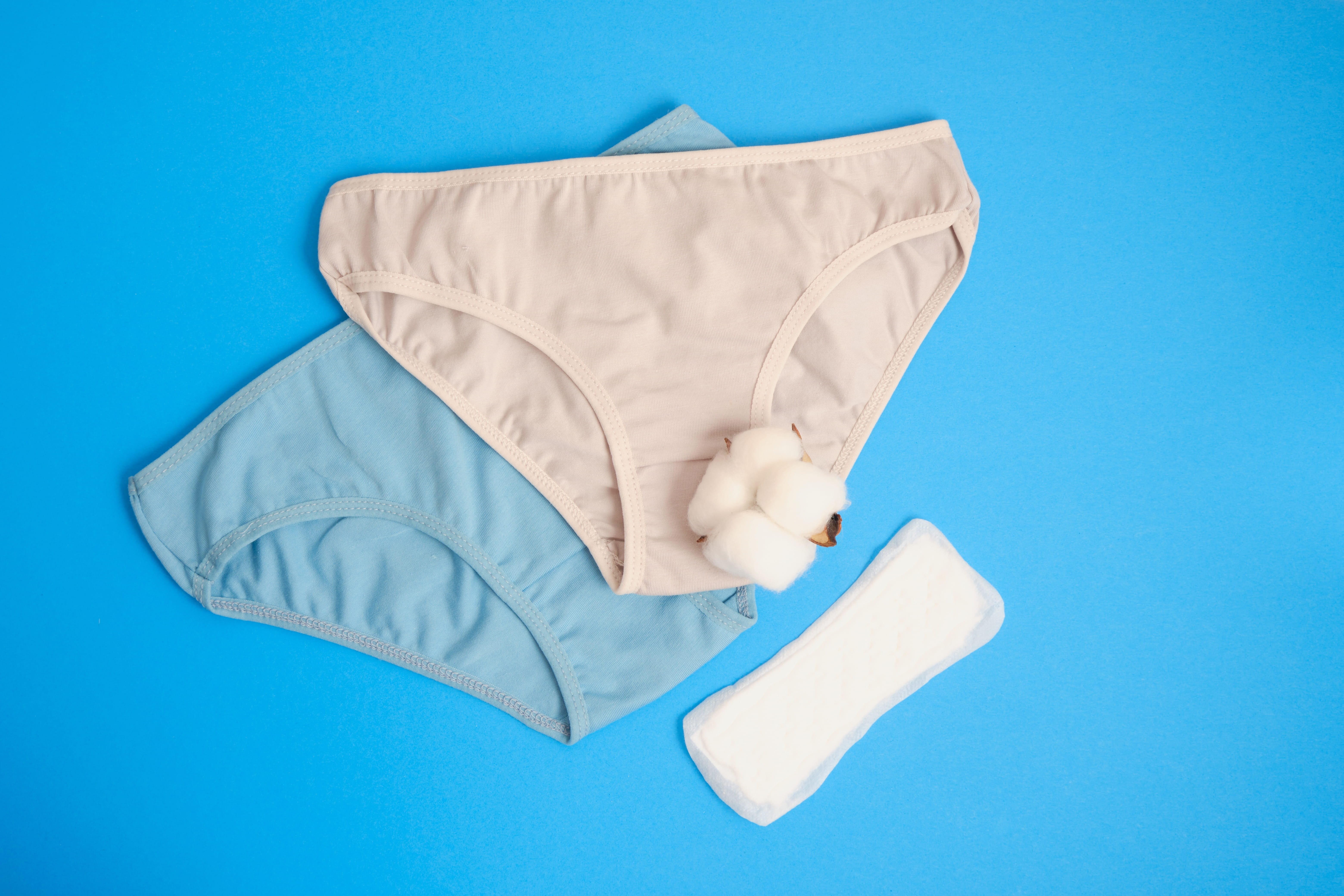Womens comfortable panties pad and cotton flower