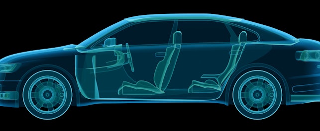 X-Ray Image of a Generic Car