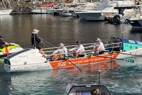 44west leaving the marina to cross the starting line - Good luck from all at SGS