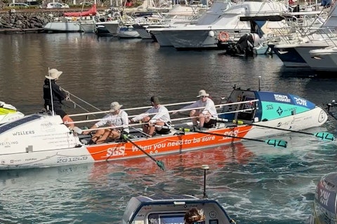 44west leaving the marina to cross the starting line - Good luck from all at SGS