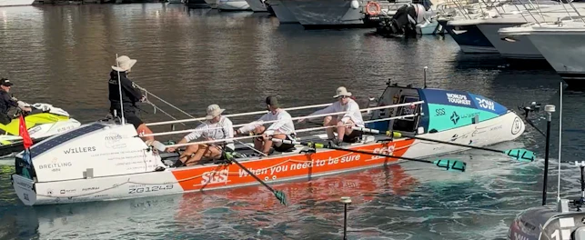 44west leaving the marina to cross the starting line - Good luck from all at SGS