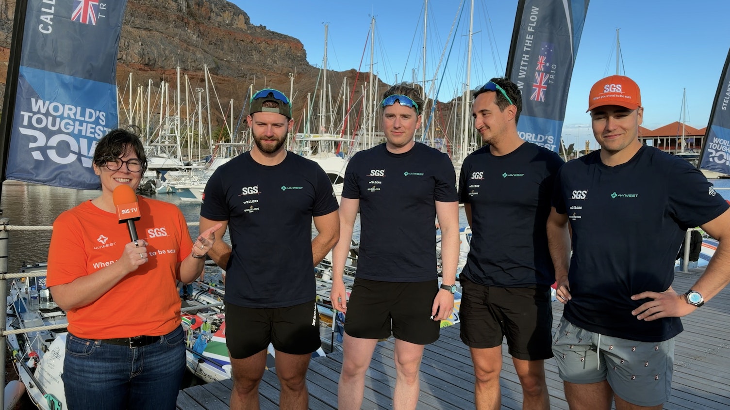 Jessica Ingram, reporting for SGS from La Gomera, intwerviews the 44west team before their departure for the World Toughest Row race across the Atlantic