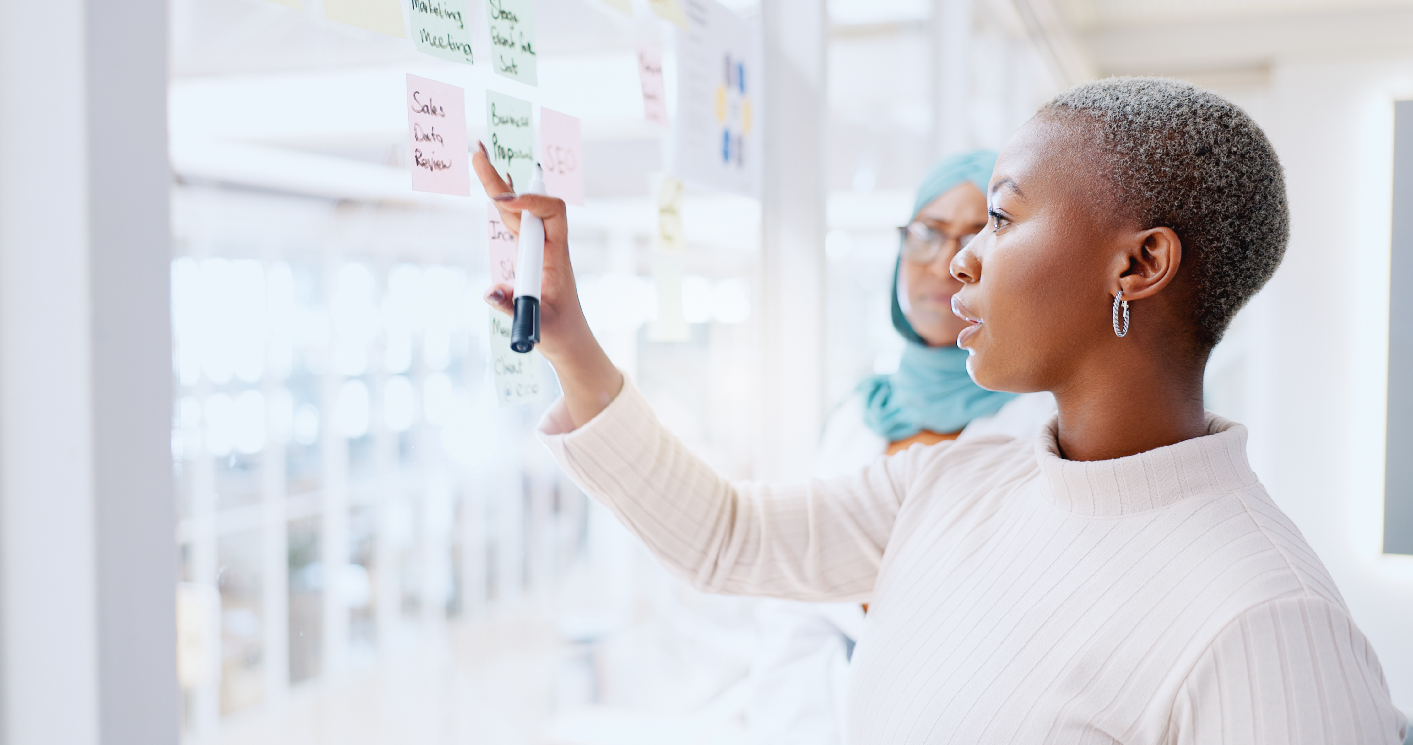 Business Colleagues Brainstorming in the Office