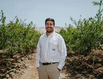 SGS employee in a farm
