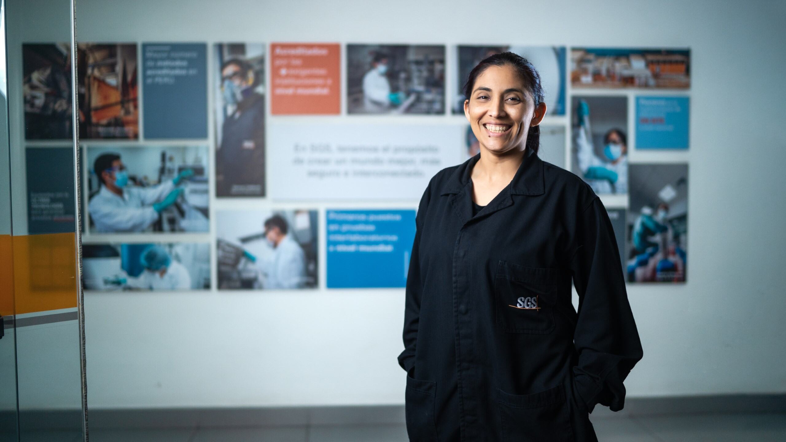 Woman Smiling Working at SGS