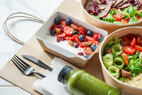 Dishes and Smoothie