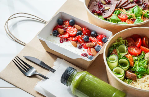 Dishes and Smoothie