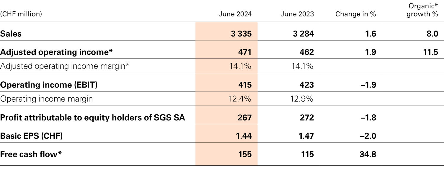 Financial Highlights Table