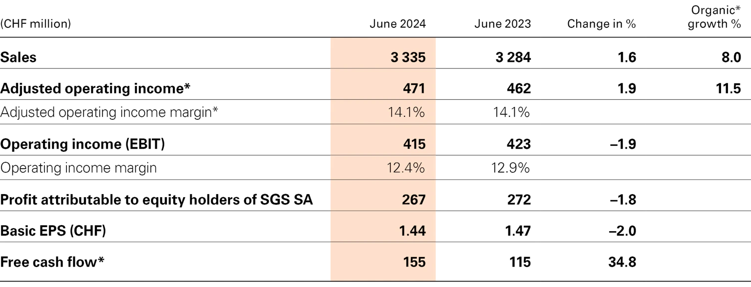 Financial Highlights Table