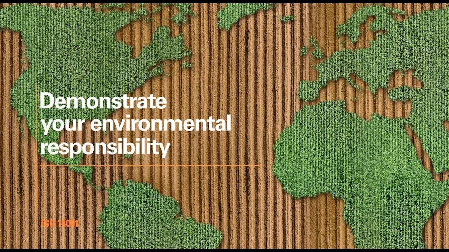 Demonstrate your environmental responsibility