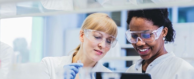 Scientists Working Together in a Laboratory
