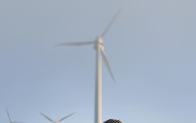 SGS Employee at a Wind Farm