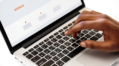 Webinar on a Computer Screen