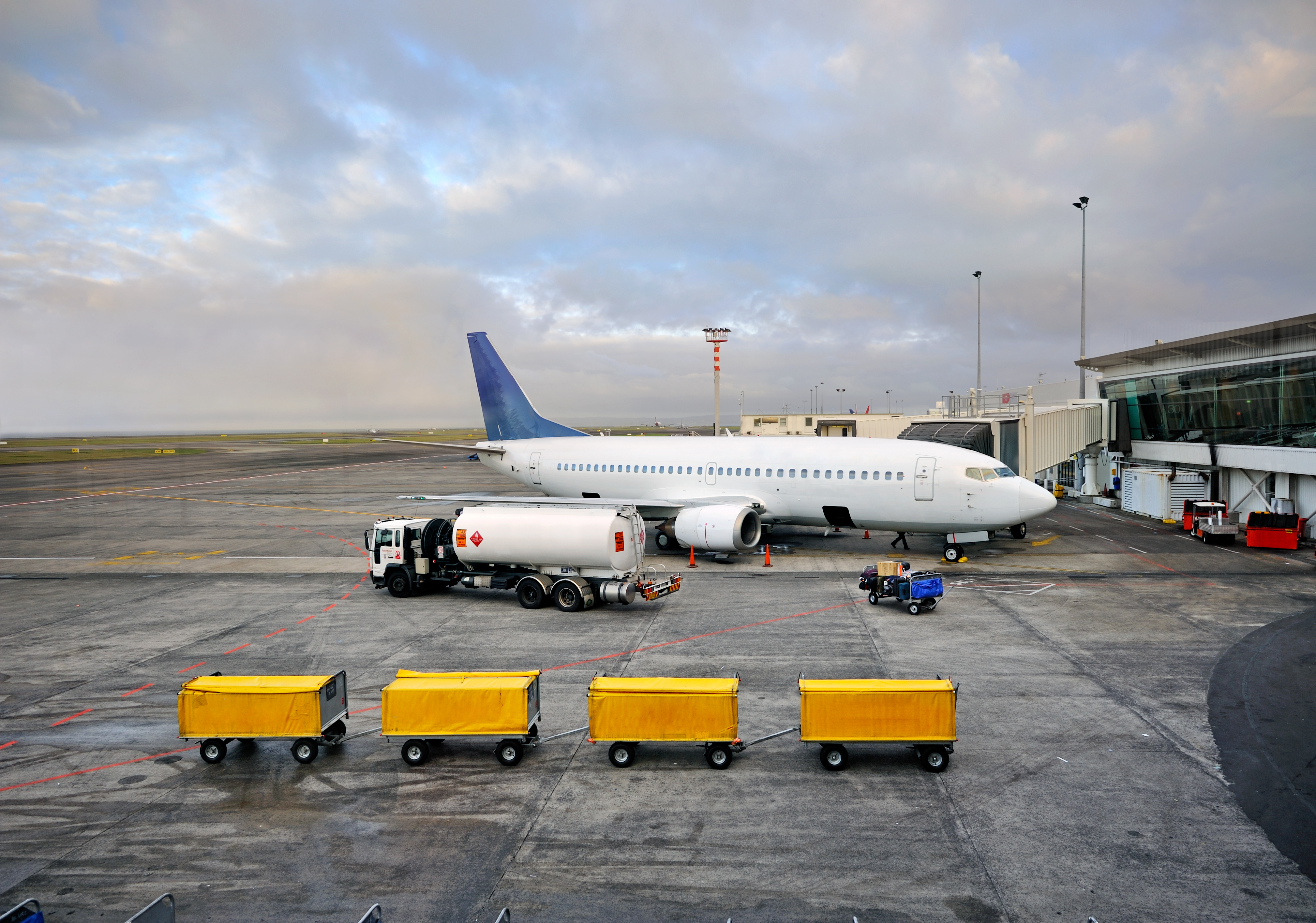 Refueling Jet in Runway