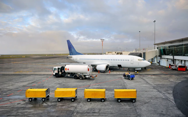 Refueling Jet in Runway