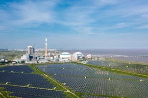 Thermal Power Plant with Solar Panels