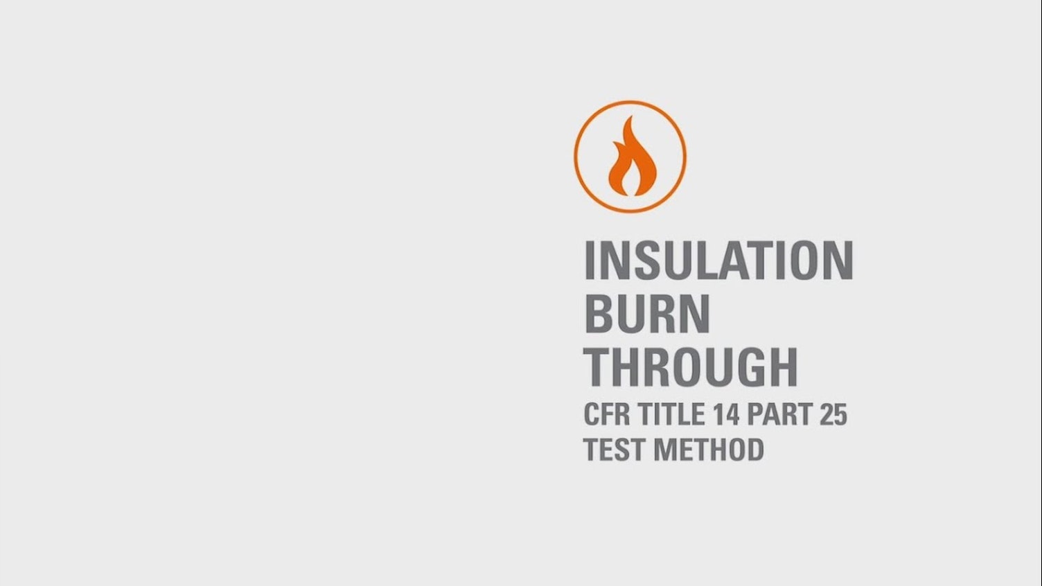 Insulation Burn Through Test – CFR 14 Part 25