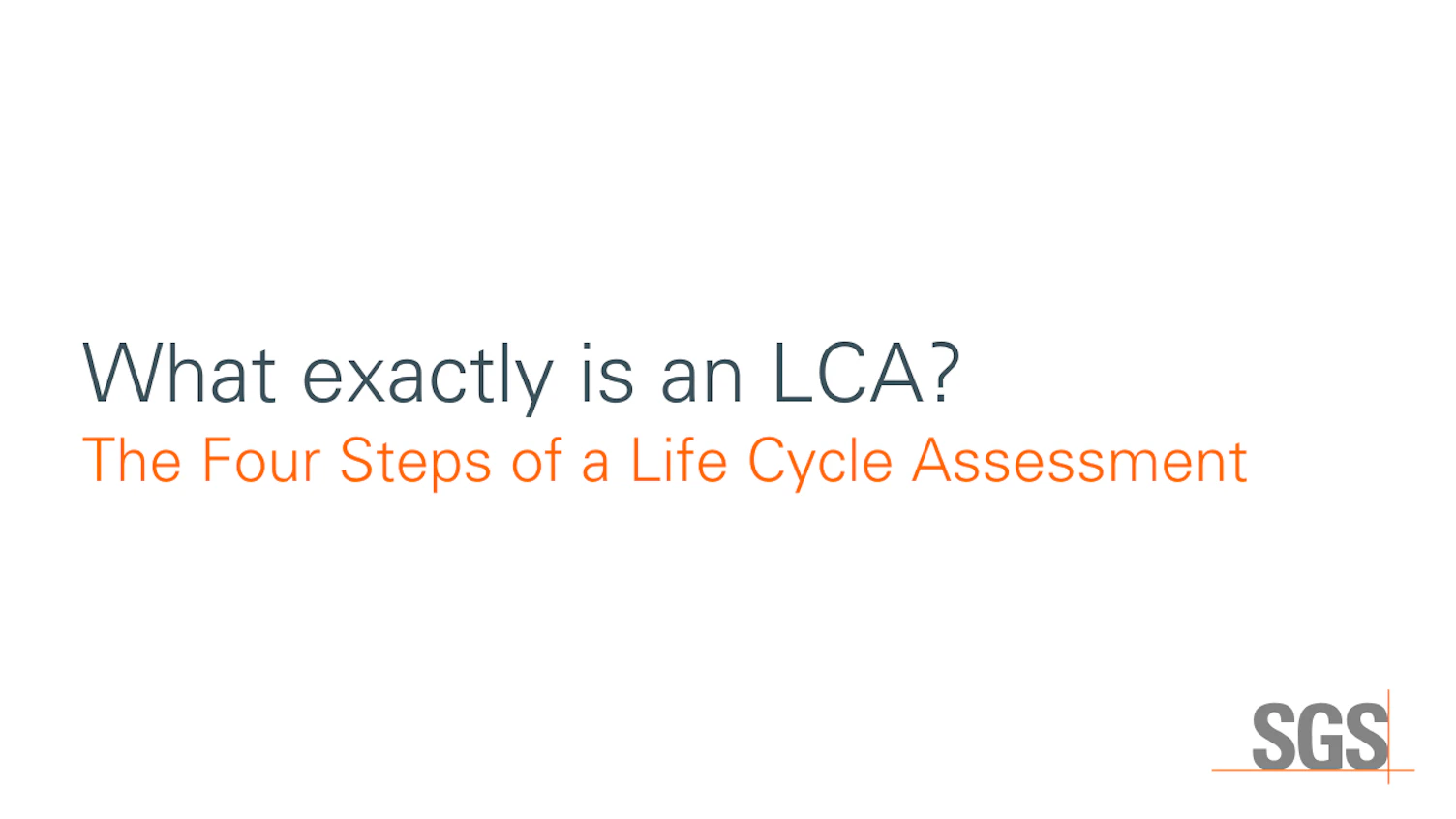 What is a Life Cycle Assessment video thumbnail
