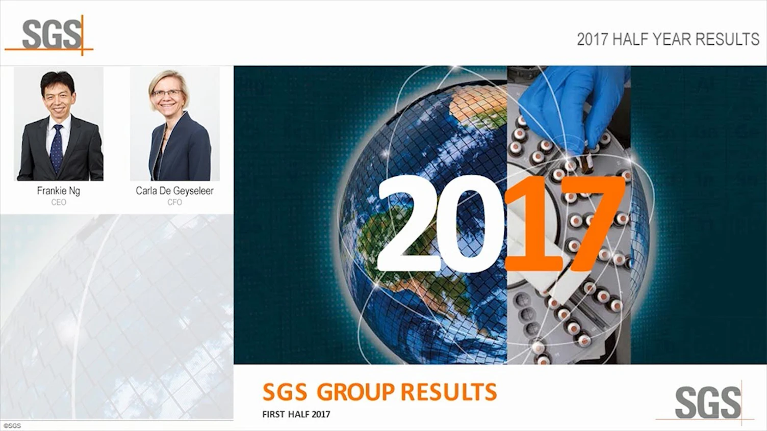 SGS 2017 Half Year Results Presentation