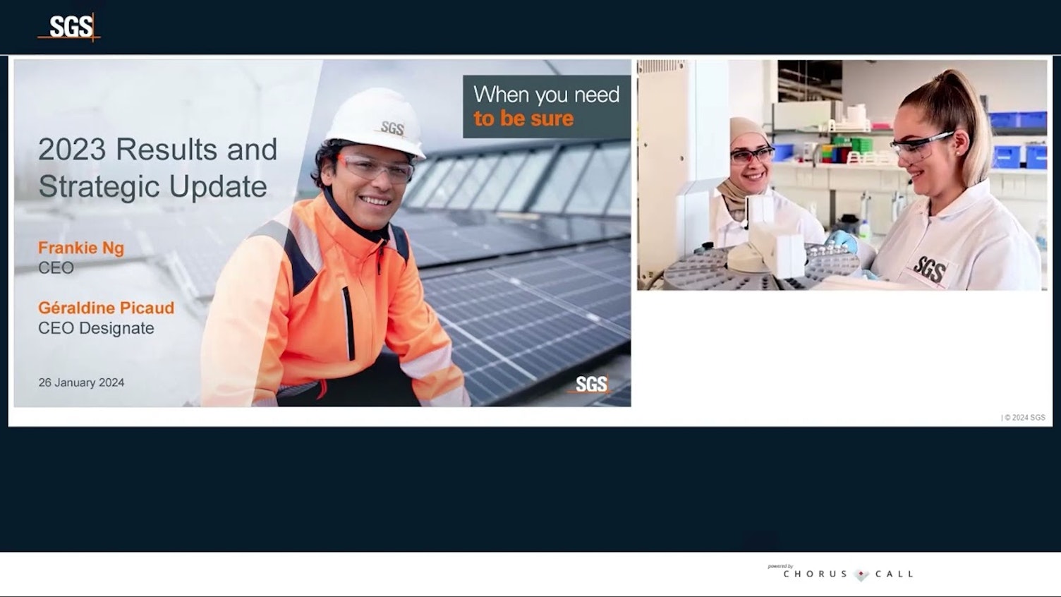 SGS 2023 Full Year Results and Strategic Update