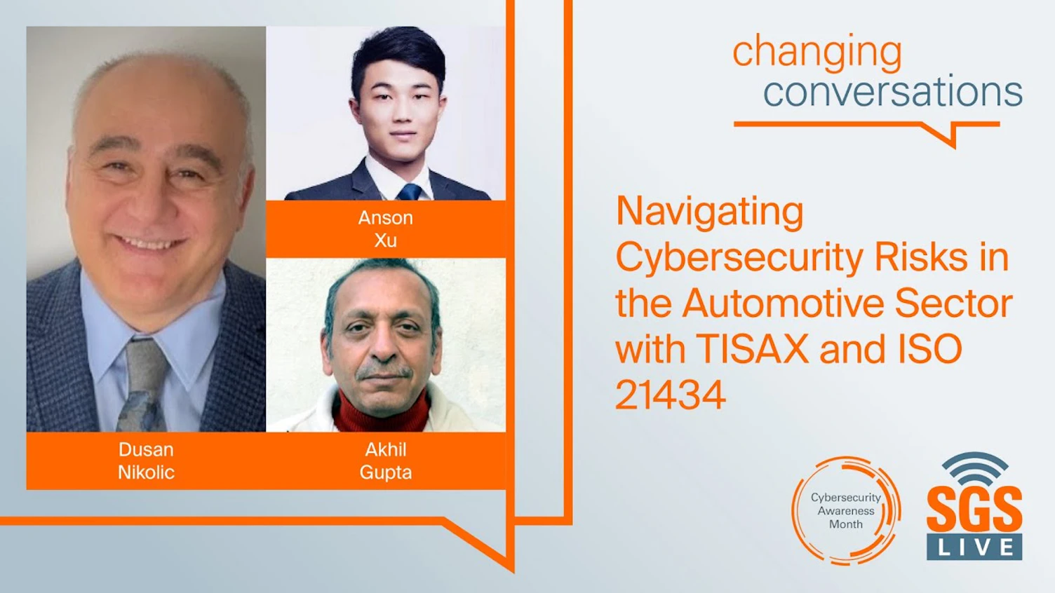SGS Live presents Navigating Cybersecurity Challenges in the Automotive Sector