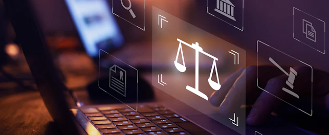 Digital Background for Law and Legal Advice Concept